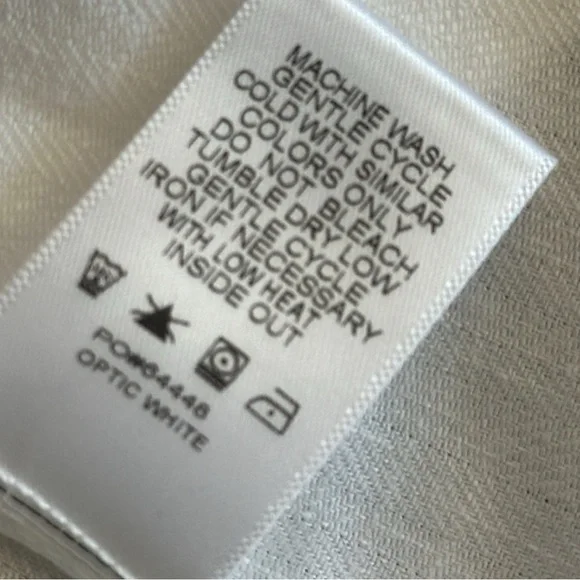 Evereve Alexa Doubke Breasted Women's White Linen Blazer Size Large - Picture 7 of 8